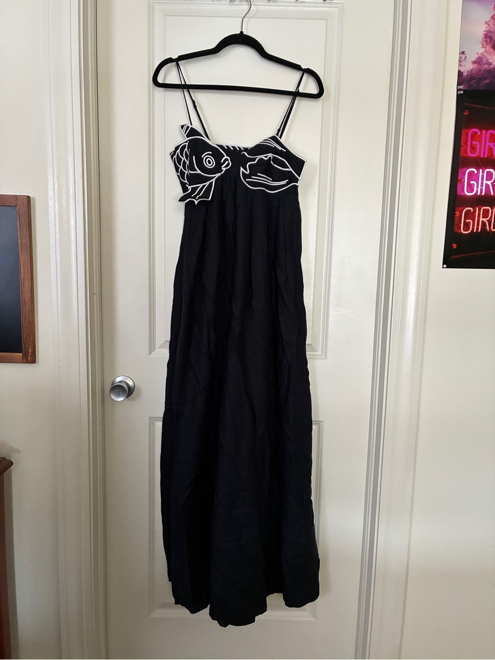FARM Rio Black Fish Maxi Dress